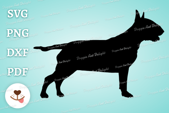 Bull Terrier Dog Silhouette Clipart