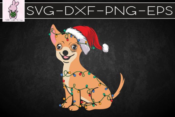 Chihuahua Christmas Light Funny Dog