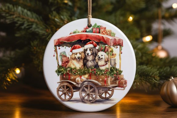 Christmas Dog Holiday Ornament