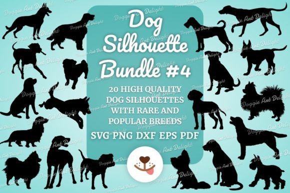 Dog Silhouette Bundle 4