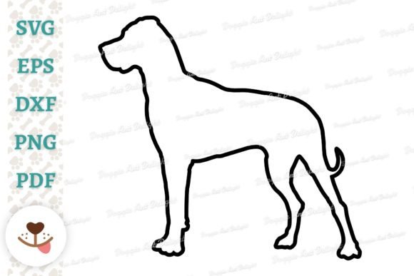 Great Dane Outline Svg Png Dxf Cut File