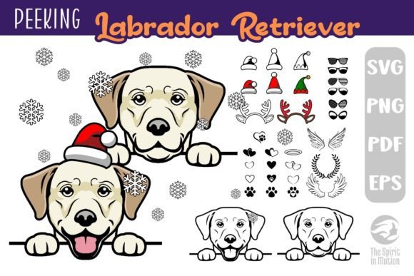 Peeking Lab Retriever SVG
