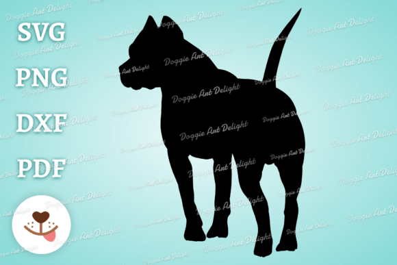 Pitbull Silhouette Svg