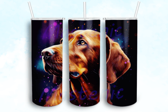 Vizsla Dog 20oz Tumbler Template
